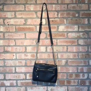 Black Leather Crossbody